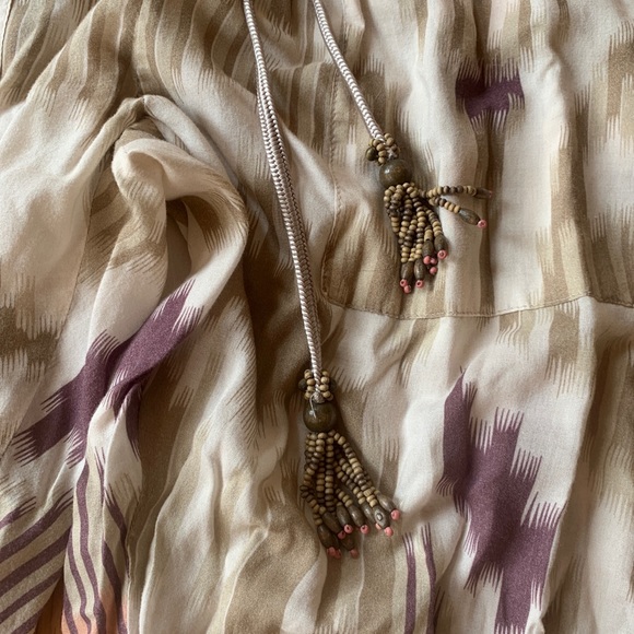 Calypso pants with straw string and tassels - Picture 2 of 5